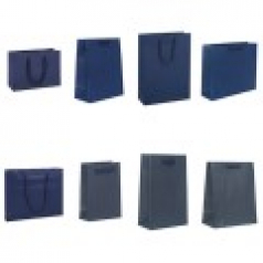 블루 네이비 종이 쇼핑백