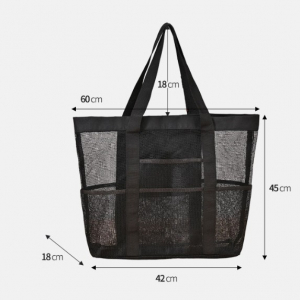 분리수납 메쉬 비치백 샤워가방 물놀이 가방 특대형