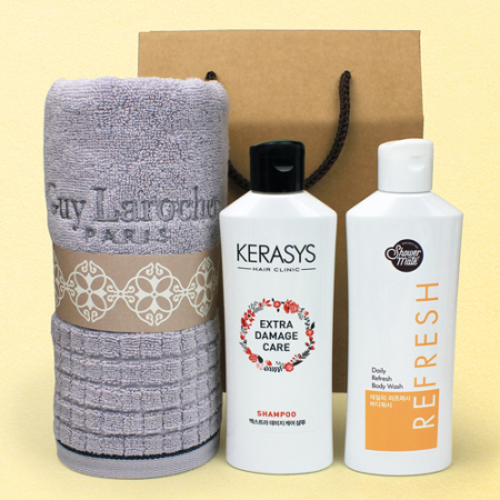 기라로쉬 큐브타올+캐라시스 샴푸+캐라시스 바디워시