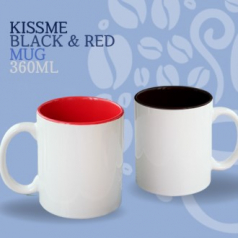 매직키스미 블랙 레드머그360ml