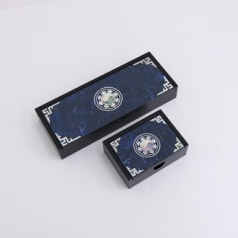 아름누리 태극무늬 고급자개필함 명함함세트