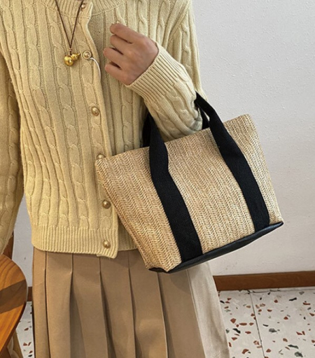 라탄도트백 여름용도트백 라탄미니가방 라탄손가방 라탄에코백 #2