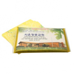 투명칼라 금테 광고지갑티슈