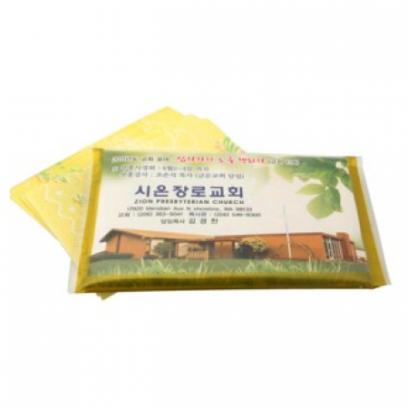 투명칼라 금테 광고지갑티슈 #2