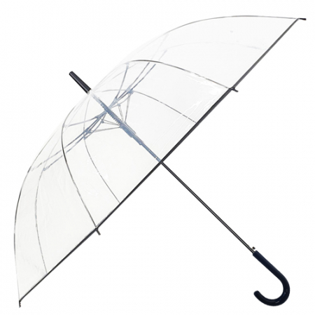 발렌타인 포에 70x8 자동 투명 바이어스 곡자 비닐 장우산 #3