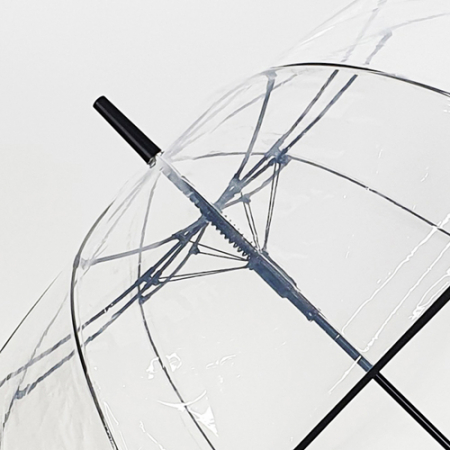 발렌타인 포에 70x8 자동 투명 바이어스 곡자 비닐 장우산 #8