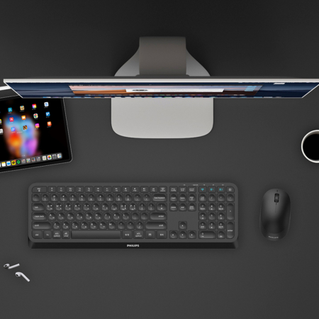 필립스 SPT6407 멀티 페어링 무선 키보드 마우스 세트 #7