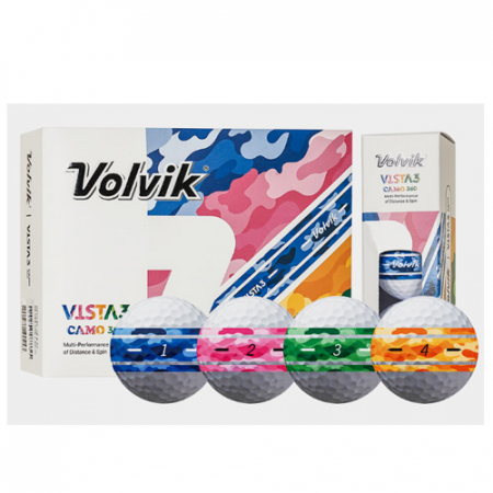 볼빅 비스타3 카모 360 12구 3피스 360도 퍼팅라인 #2