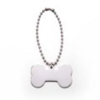 써지컬스틸 방울체인 각인 뼈다귀형 반려견인식표 H형