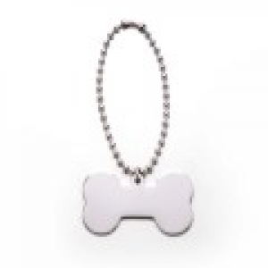 써지컬스틸 방울체인 각인 뼈다귀형 반려견인식표 H형