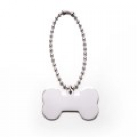 써지컬스틸 방울체인 각인 뼈다귀형 반려견인식표 H형