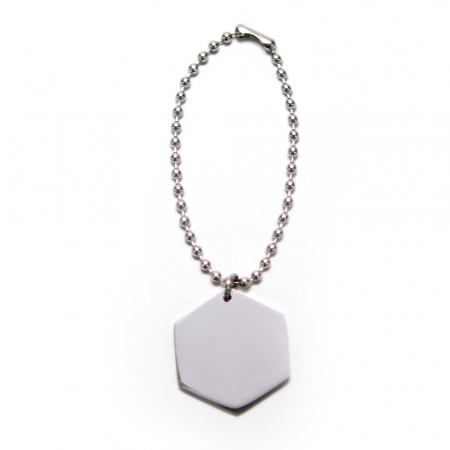 써지컬스틸 방울체인 각인 육각형 반려견인식표 H형 #2