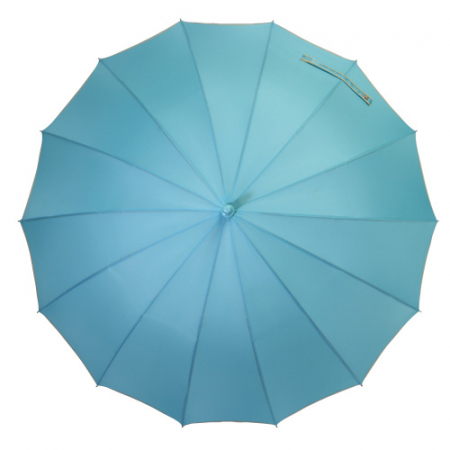 발렌타인 60x14 자동 FRP 폰지 미색 바이어스 장우산 #5