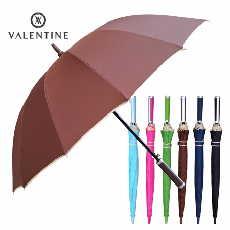 발렌타인 60x14 자동FRP 미색 바이어스 컬러 장우산 #2