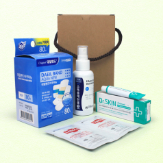 가정필수품 대용량 대일밴드 아쿠아 방수 혼합80매 닥터스킨연고 5종