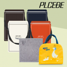 플씨드 프레쉬 오리 보온보냉백 + 고리형 동물 캐릭터 핸드타월 2종세트