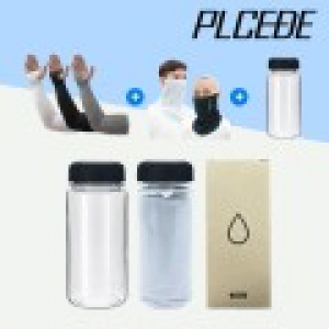 플씨드 투밴드 손 쿨토시 + 귀걸이형 에어 스포츠 멀티스카프 + 보틀350ml 3종 세트