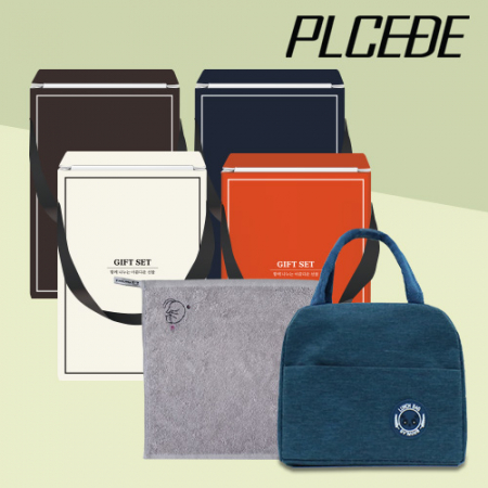 플씨드 클래식 포켓판다 보온보냉백 + 고리형 동물 캐릭터 핸드타월 2종세트 #3