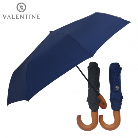 발렌타인 3단 55x8 폰지 나무 곡자 우산 #3