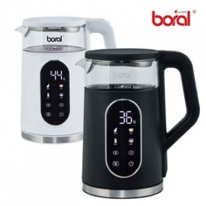 보랄 BR-602D 빅 LCD 디지털 이중 글래스 전기주전자 1.7L