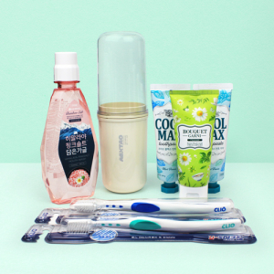 LG핑크솔트 가글 양치컵 크리오 쿨맥스 치약 7종