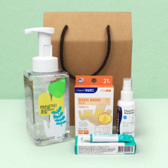 프리미엄 주방세제 순샘 맨손설거지 500ml + 대일밴드 혼합21매 4종