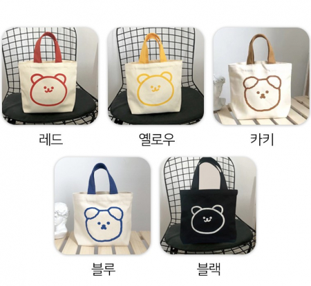 강아지 에코백 학원 보조가방 미니 손가방 #3