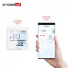 유니콘IOT TS-H9 스마트 온습도계 WIFI 무선 LCD 온습도 센서 알림 기능