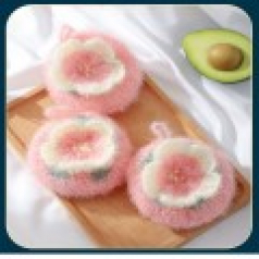 벚꽃 수세미 아크릴 수세미