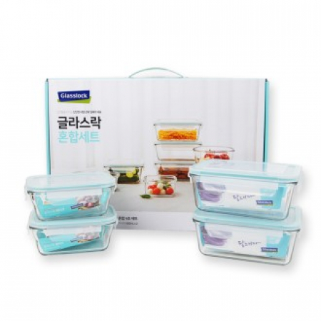 글라스락 직사각 혼합 4조 세트 #2