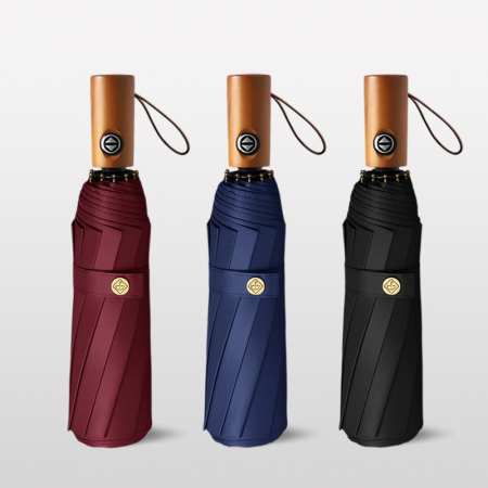 파스칼 10K 완전자동 3단 암막 양우산 (우드손잡이 UV코팅 자외선차단) #3