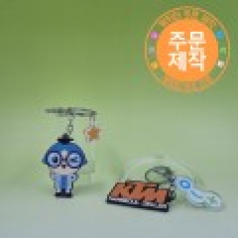 PVC캐릭터 단면열쇠고리 + 아크릴팬던트 // 주문제작