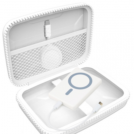 팝폰 초슬림 유 무선 맥세이프 멀티 고속충전 보조배터리 CtoC 고속충전 릴타입(40w) 선물세트 CS45-3 #4