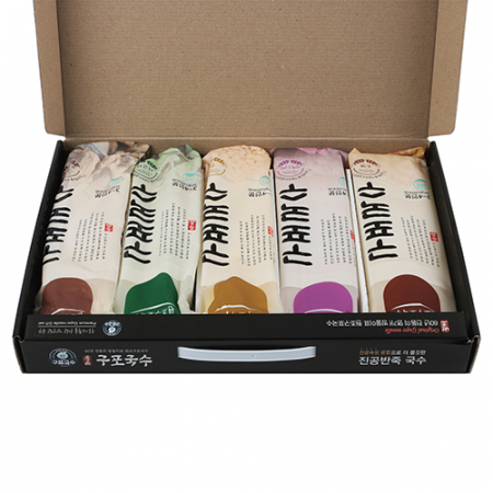 명품 구포국수 선물세트 5종 (콩소면+시금치소면+일반소면+자색고구마소면+둥굴레소면) #5