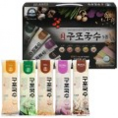 명품 구포국수 선물세트 5종 (콩소면+시금치소면+일반소면+자색고구마소면+둥굴레소면)
