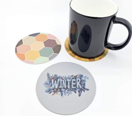 가죽컵받침 // 주문제작, 풀컬러인쇄 #3