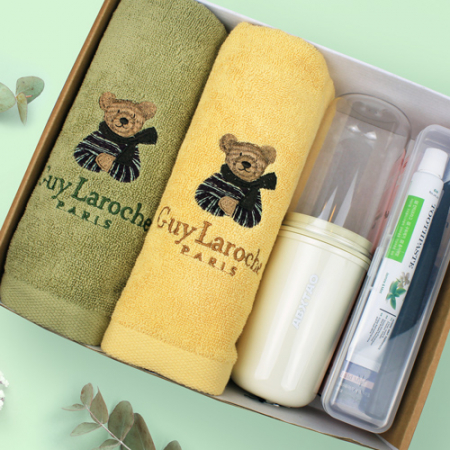 기라로쉬 베어세면2매+핑크솔트치약+양치세트+양치컵 #2