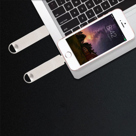 파인큐브 올인원 OTG젠더 USB 3.0 + 8PIN + C타입 외장메모리 64기가 #4