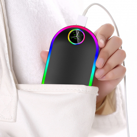 파인큐브 레인보우 LED 손난로 보조배터리 C310 10000mAh #6