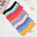 작은이미지: 컬러 골지 무지양말 여성양말 #2