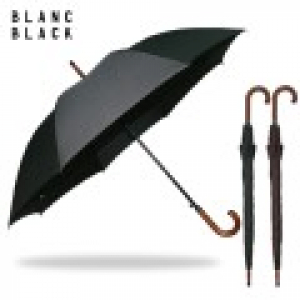 블랑블랙 70 폰지 나무곡자 장우산 2COLOR