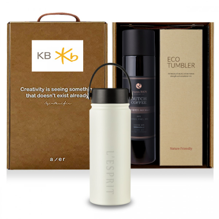 레스쁘리 고급 카리브텀블러 세트 H, 텀블러+더치커피 #4