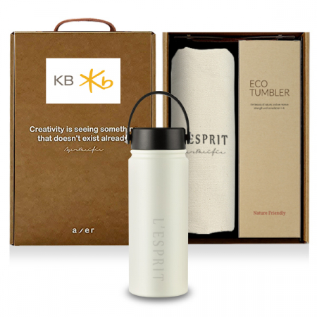 레스쁘리 고급 카리브텀블러 세트 G, 텀블러+에코백 #4