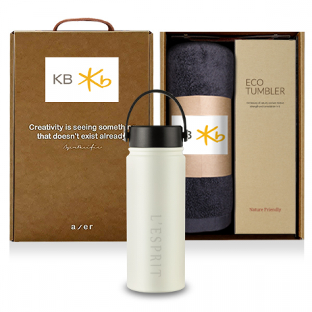 레스쁘리 고급 카리브텀블러 세트 F, 텀블러+타올 #4