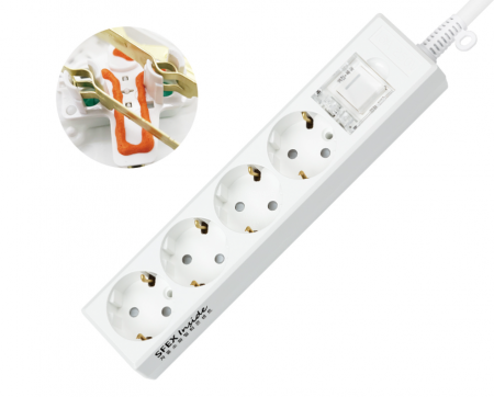 화재예방 자동소화멀티탭 메인스위치 4구 3M #10