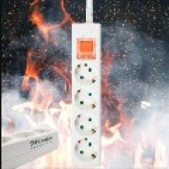 화재예방 자동소화멀티탭 메인스위치 4구 3M