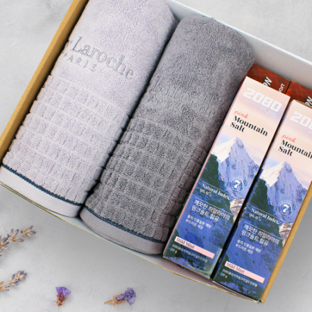 기라로쉬 세면타올 핑크솔트치약 6종세트 #2