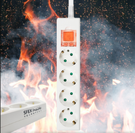 화재예방자동소화멀티탭 메인스위치 4구 1.5M #3