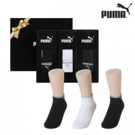 퓨마 여성 캐쥬얼 겸용 스포츠 중목양말 3족세트 #2