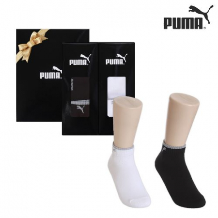 퓨마 여성 캐쥬얼 겸용 스포츠 중목양말 2족세트 #3